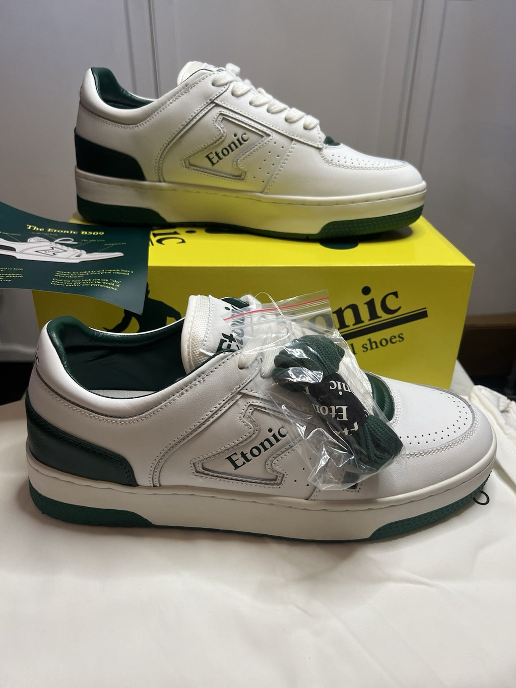 Etonic Men's Basketball Trainers Size UK 10.5 EUR 45 Grass Green ETM324610 Bnib2