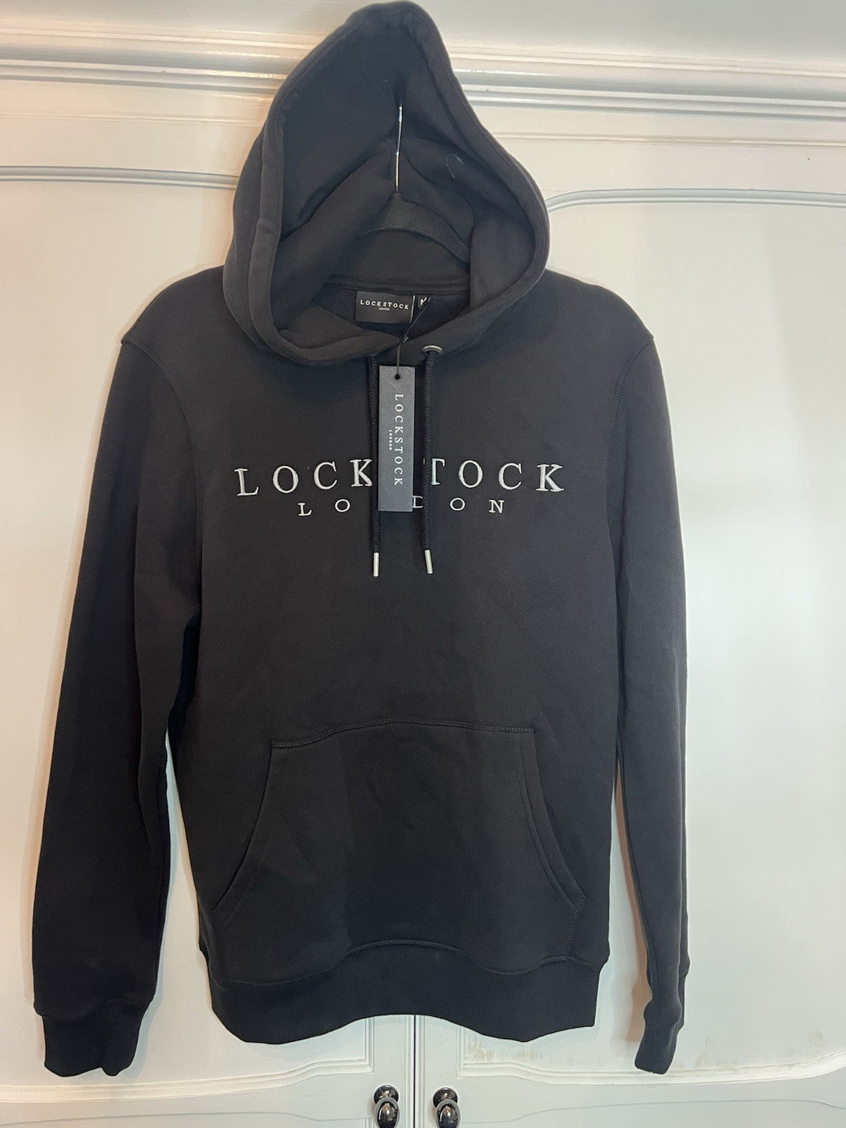 Lockstock London Quality Rare Sample Hoodie/hoody Black Size Medium. Bnwt0