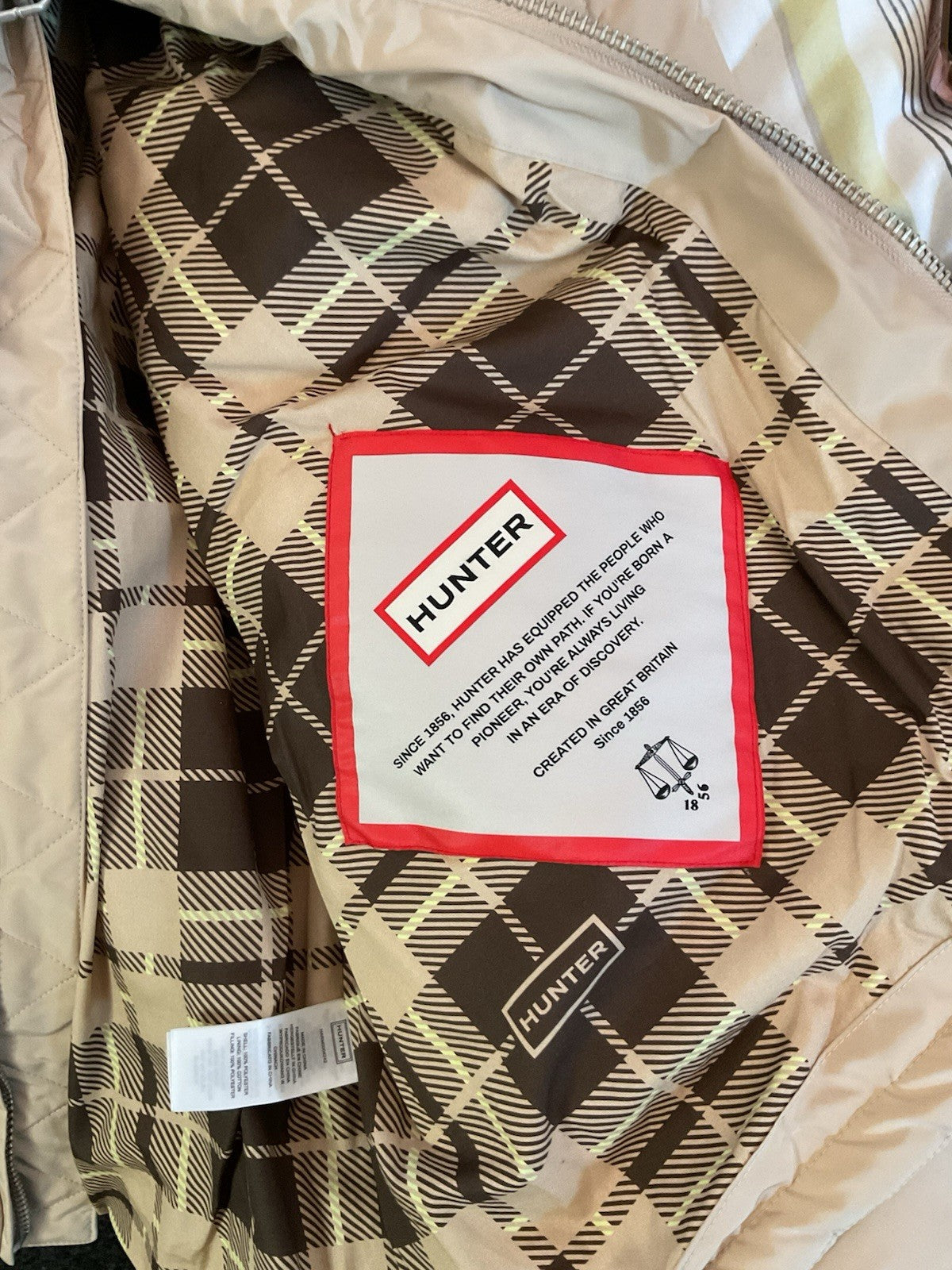 Hunter Walter Quilted Jacket Men’s XL Safari (Beige) Harm004242 BNWT New19