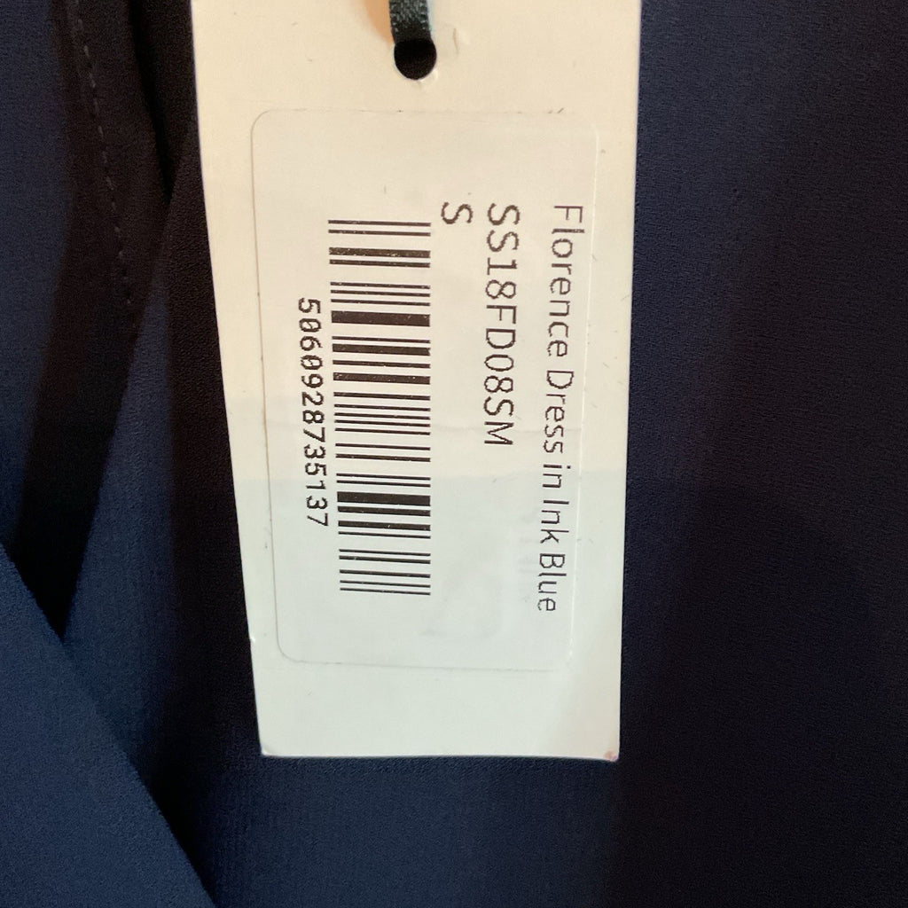 Rewritten London Florence Wrap Dress Ink Blue Size Small, Bnwt4