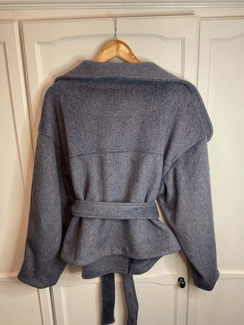 Free People Mina Jacket Blue/Grey Size Medium, Bnwot1