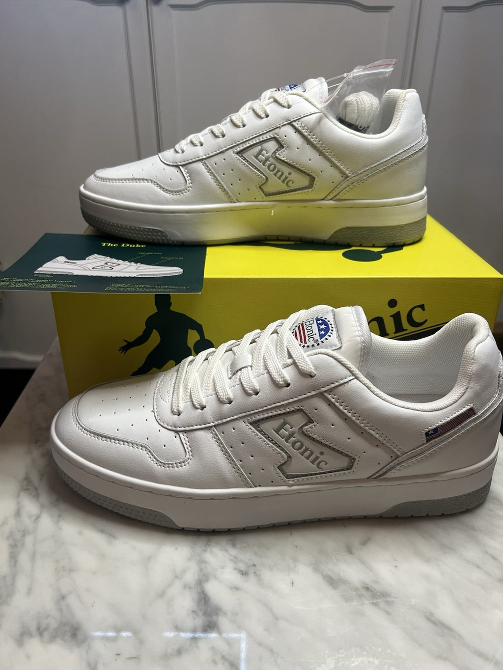 Etonic Men's Basketball Trainers Size UK 9.5 Eu 44 White Etm324620 Bnib In Box0