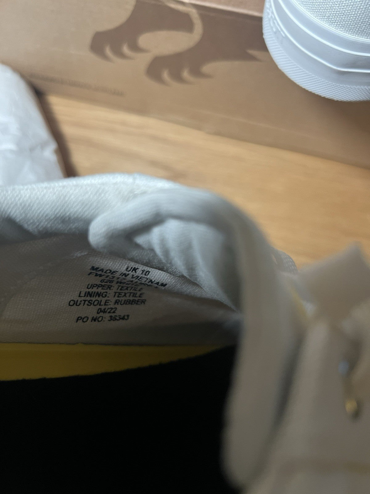 Lyle Scott Men's Aurea Sneakers White, Low Top, Lace-Up, UK 10/Eu 44/Us 11 Bnib5