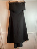 Karen Millen Women's Dress Size 6 Compact Stretch Bandeau Full Skirt Midi Dress0