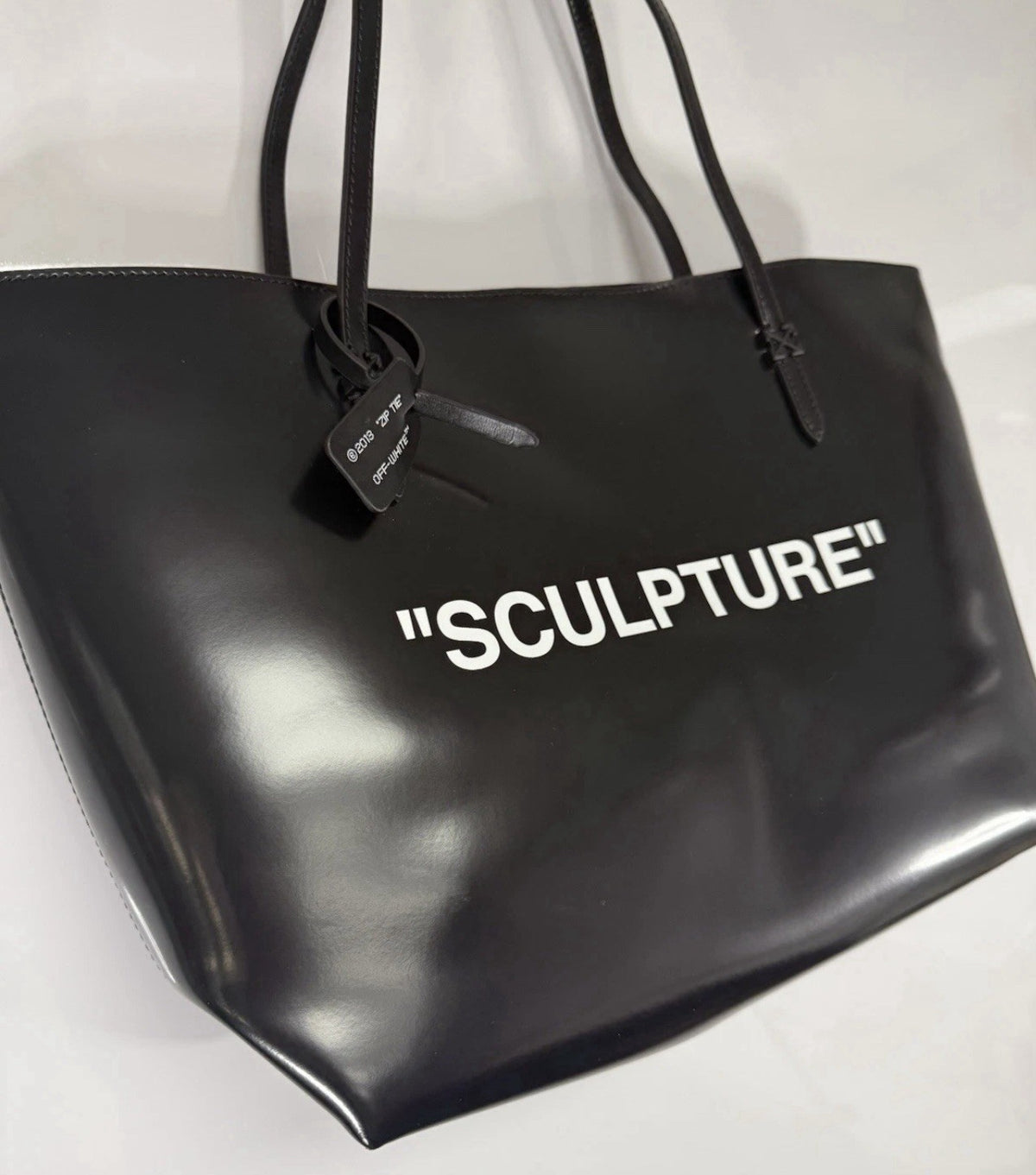 OFF-WHITE Sculpture designer Tote Bag with inner clutch bag, Genuine RRP £1260 1