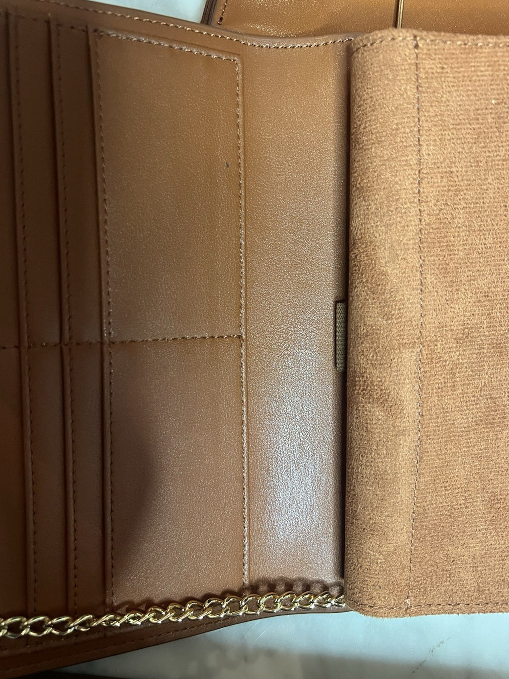 Arte Brown Leather Multrees Croc Effect Chain Purse & Wallet Brand New Boxed5
