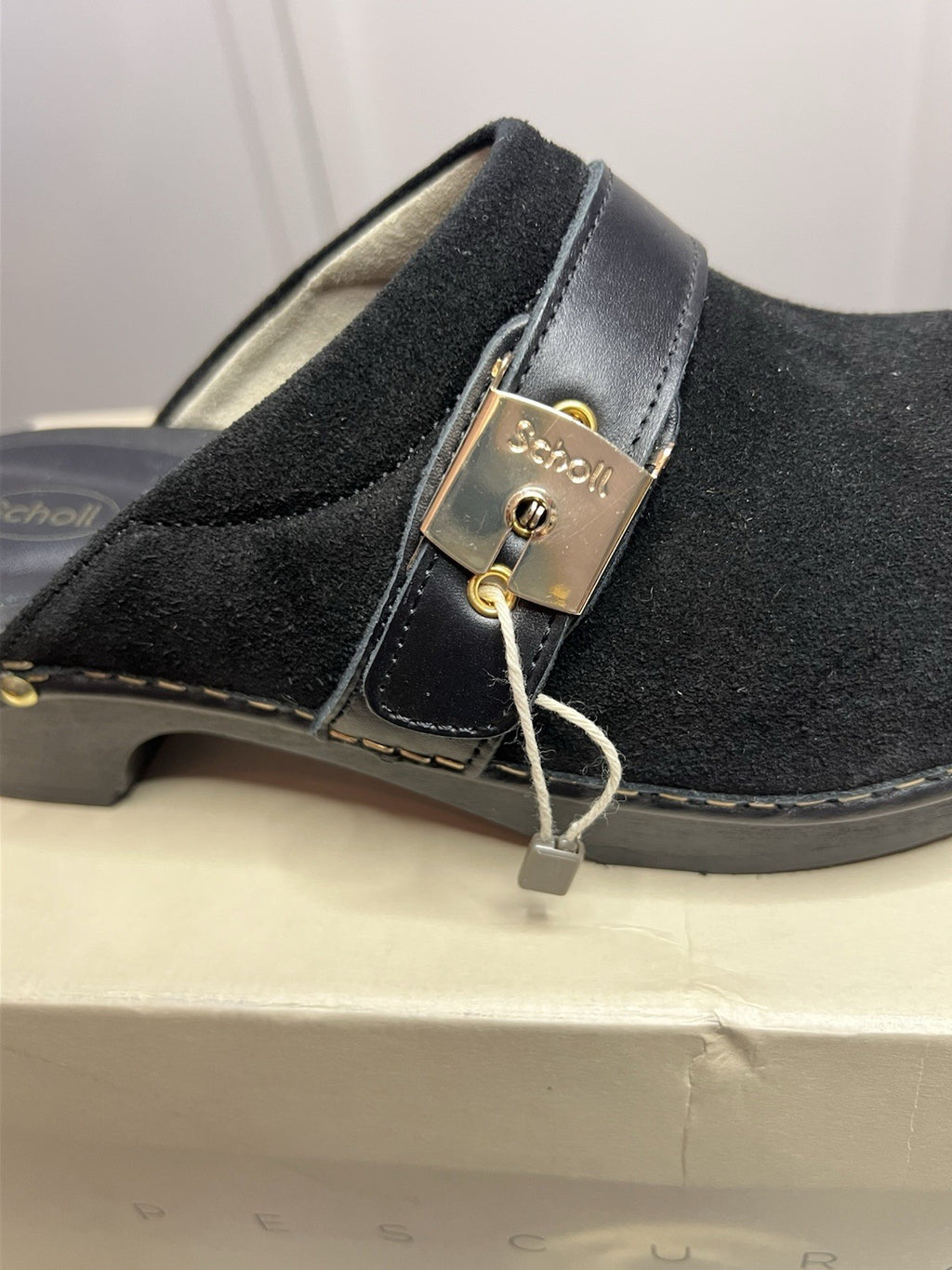 Scholl Pescura Clog 50 Black Uk 3.5 Eu 36 Brand New In Box5