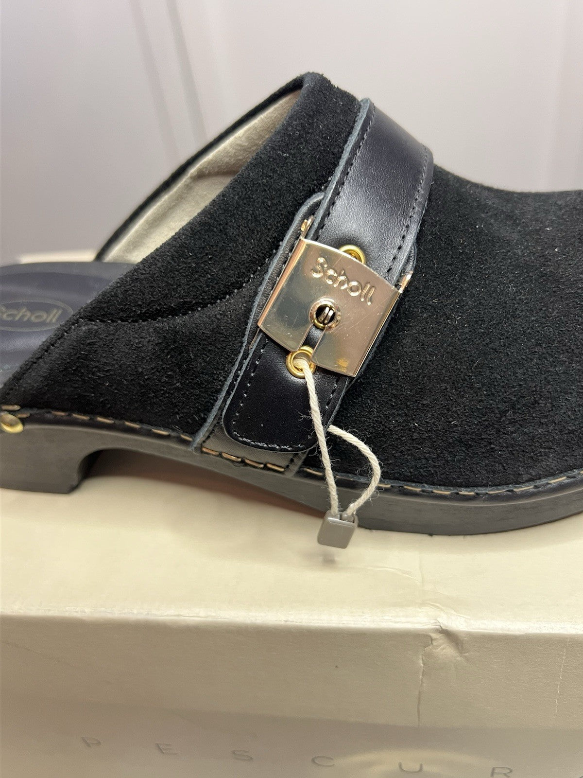 Scholl Pescura Clog 50 Black Uk 3.5 Eu 36 Brand New In Box5