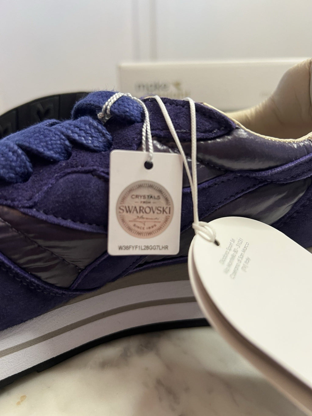 Diadora Heritage Camaro Violet Swarovski Cyrstal Trainers Uk 4 Bnib RRP £230 New9