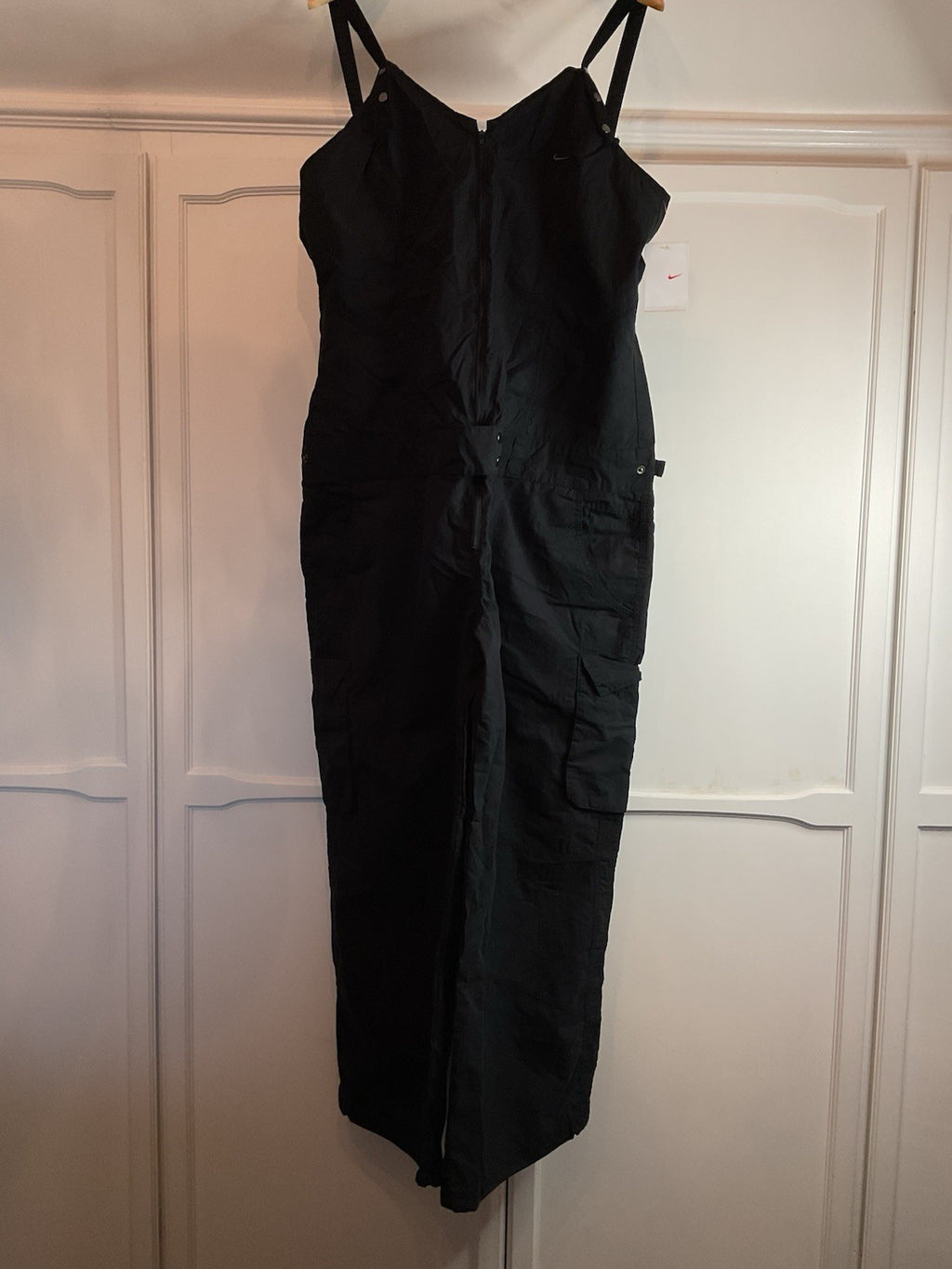 Nike Retro Vintage Silver Tag Black Dungarees 2xl BNWT0
