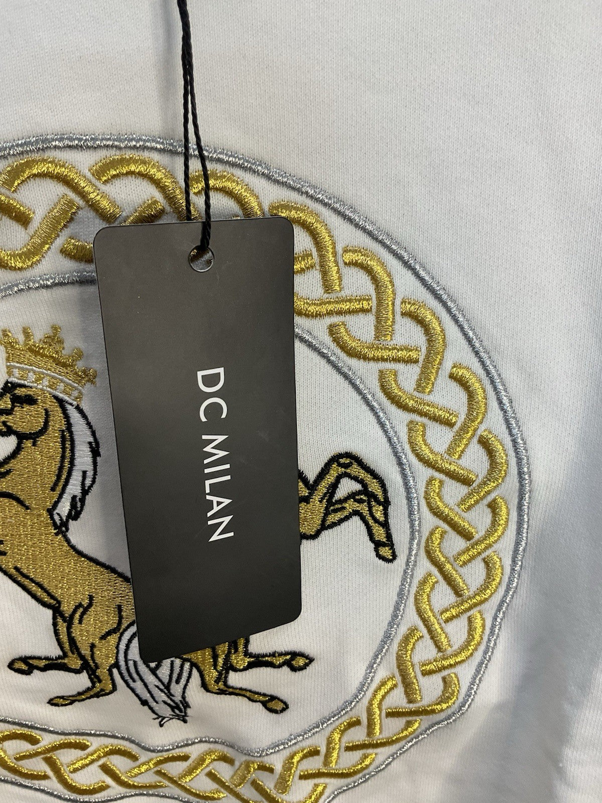 DC Milan Italy Cream Sweatshirt/Jumper. Embroidered. Size Small Bnwt Rrp £1255