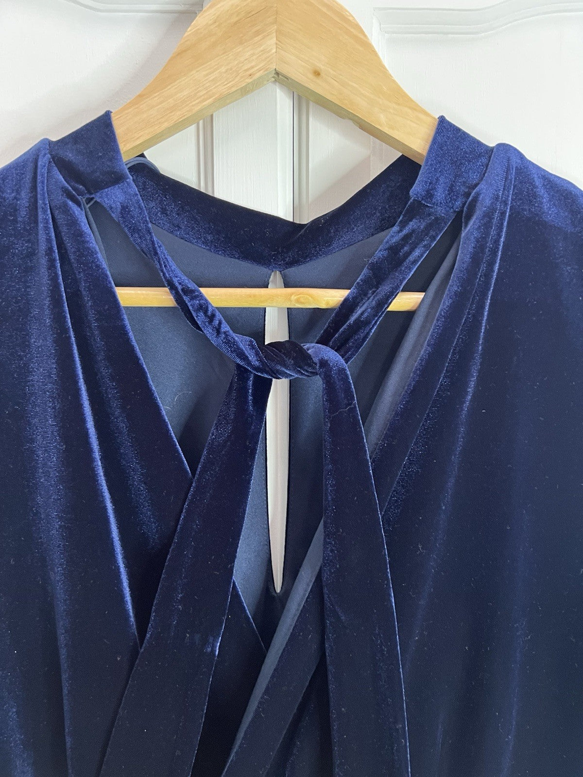 Seasalt Navy Ivy Trail Sleeveless Velvet Dress Size 20 Petite Rrp £85.953