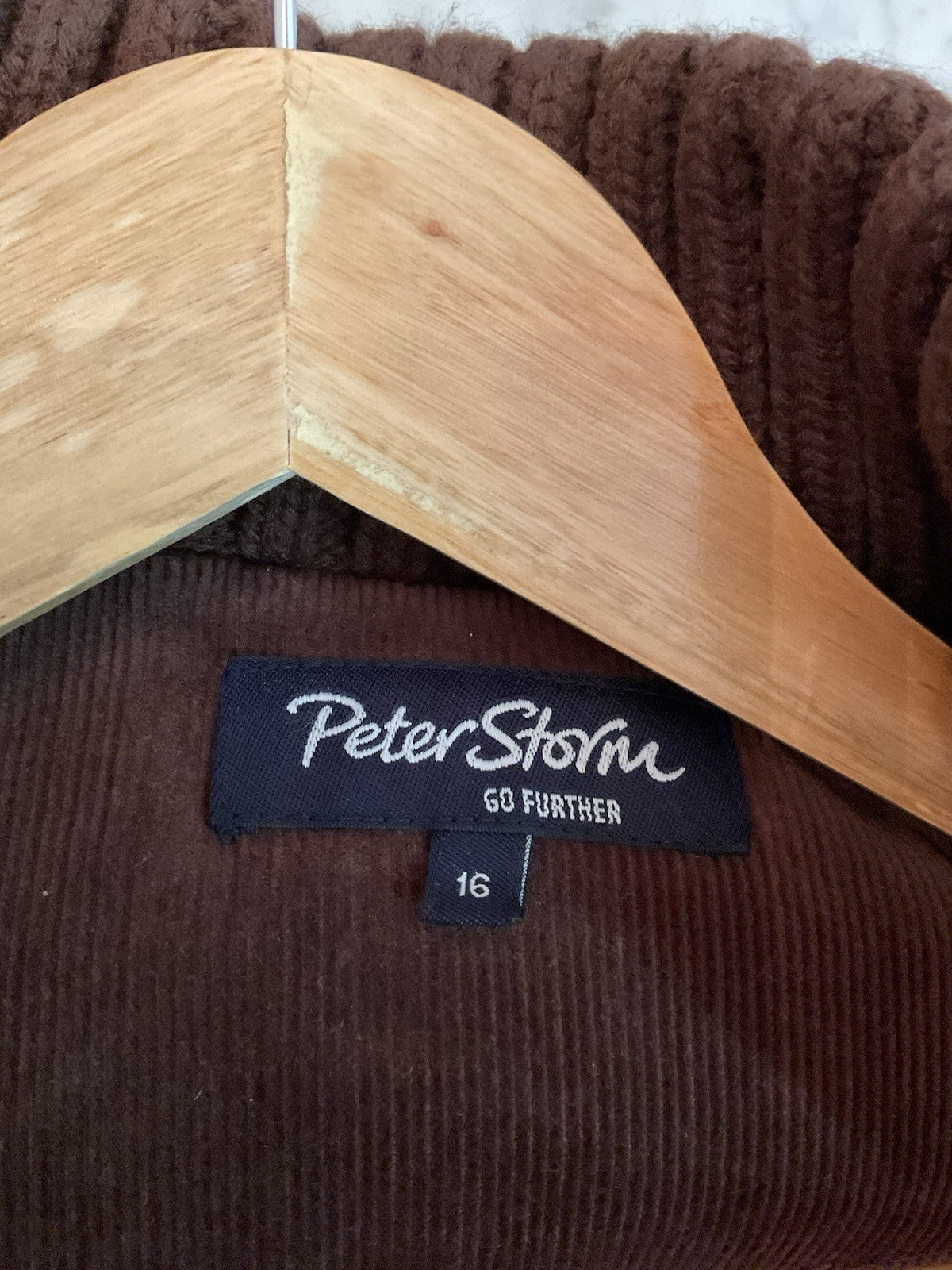 Peter Storm Women's Gilet Size 16 Brown Zip Pockets Bnwot8