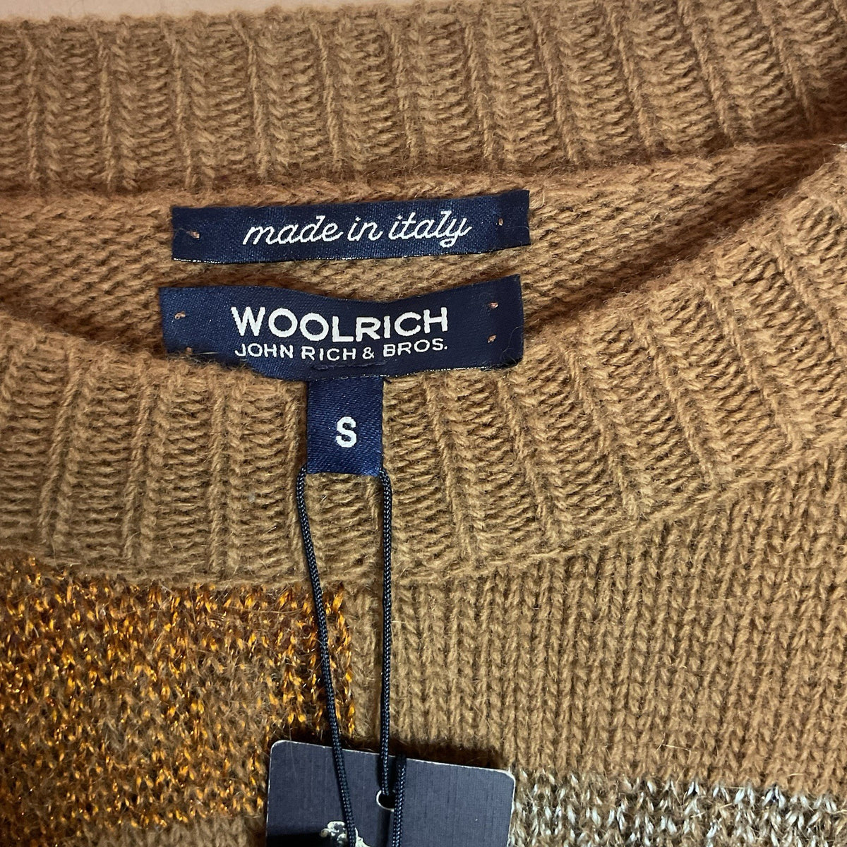 WoolRich Jump Men’s W S Intarsia Knit Size S Bnwt2