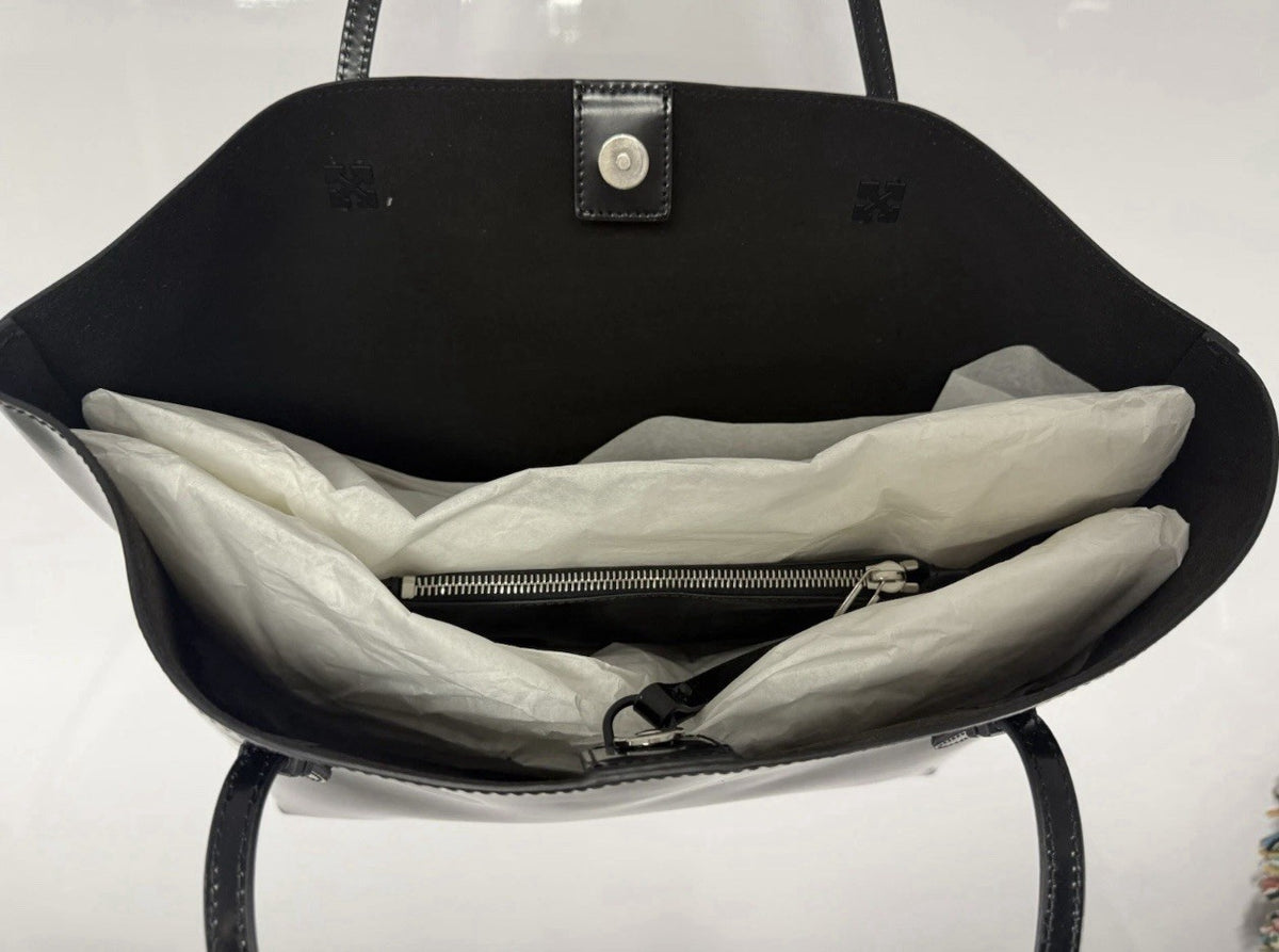 OFF-WHITE Sculpture designer Tote Bag with inner clutch bag, Genuine RRP £1260 3