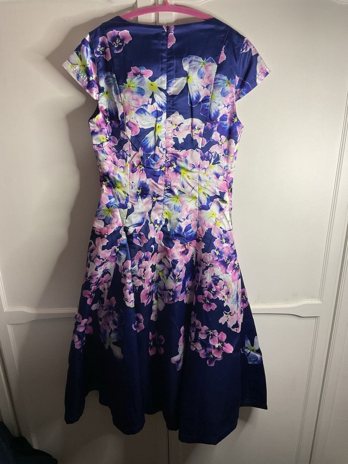 Damn Good Things Women’s Floral Midi Dress Size Uk 10 Dgtsd06 Lined Dress Bnwt4