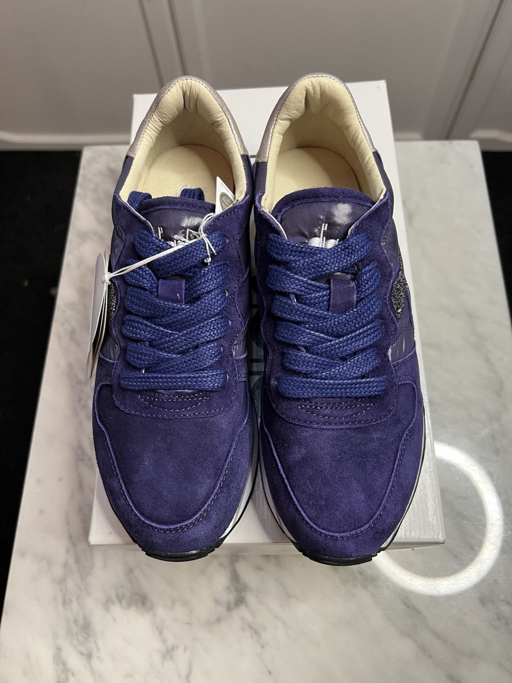 Diadora Heritage Camaro Violet Swarovski Cyrstal Trainers Uk 4 Bnib RRP £230 New2