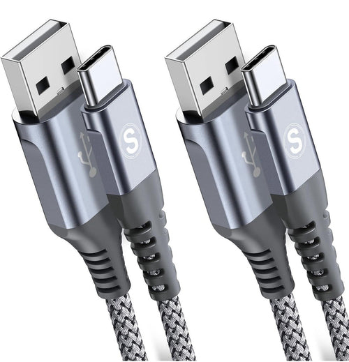 Avibrex 2-Pack 2M Braided Tangle Free Fast Charging Cable USB-A To USB-C0
