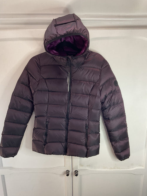 Best Company Women’s Puffer Coat Size Small, Purple/dark Maroon, Vintage Deadsto0