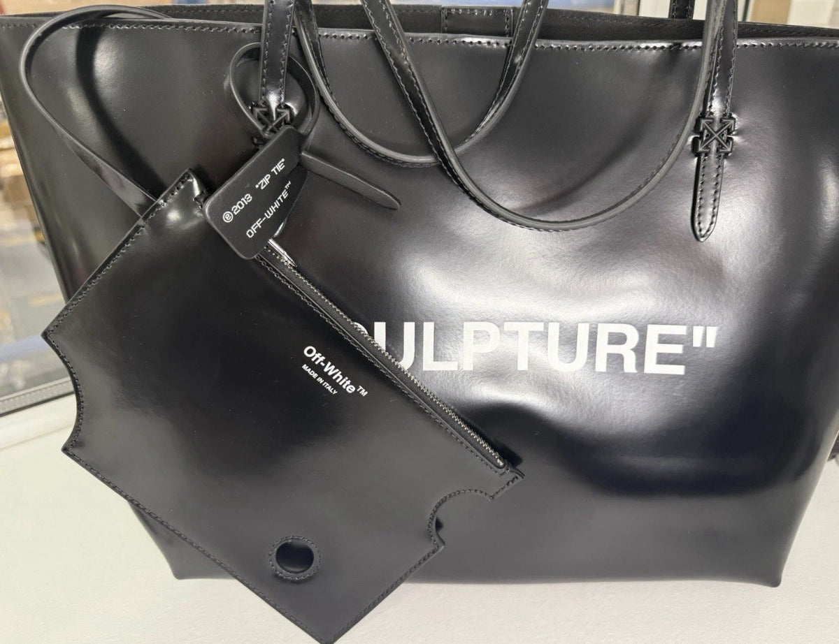 OFF-WHITE Sculpture designer Tote Bag with inner clutch bag, Genuine RRP £1260 5