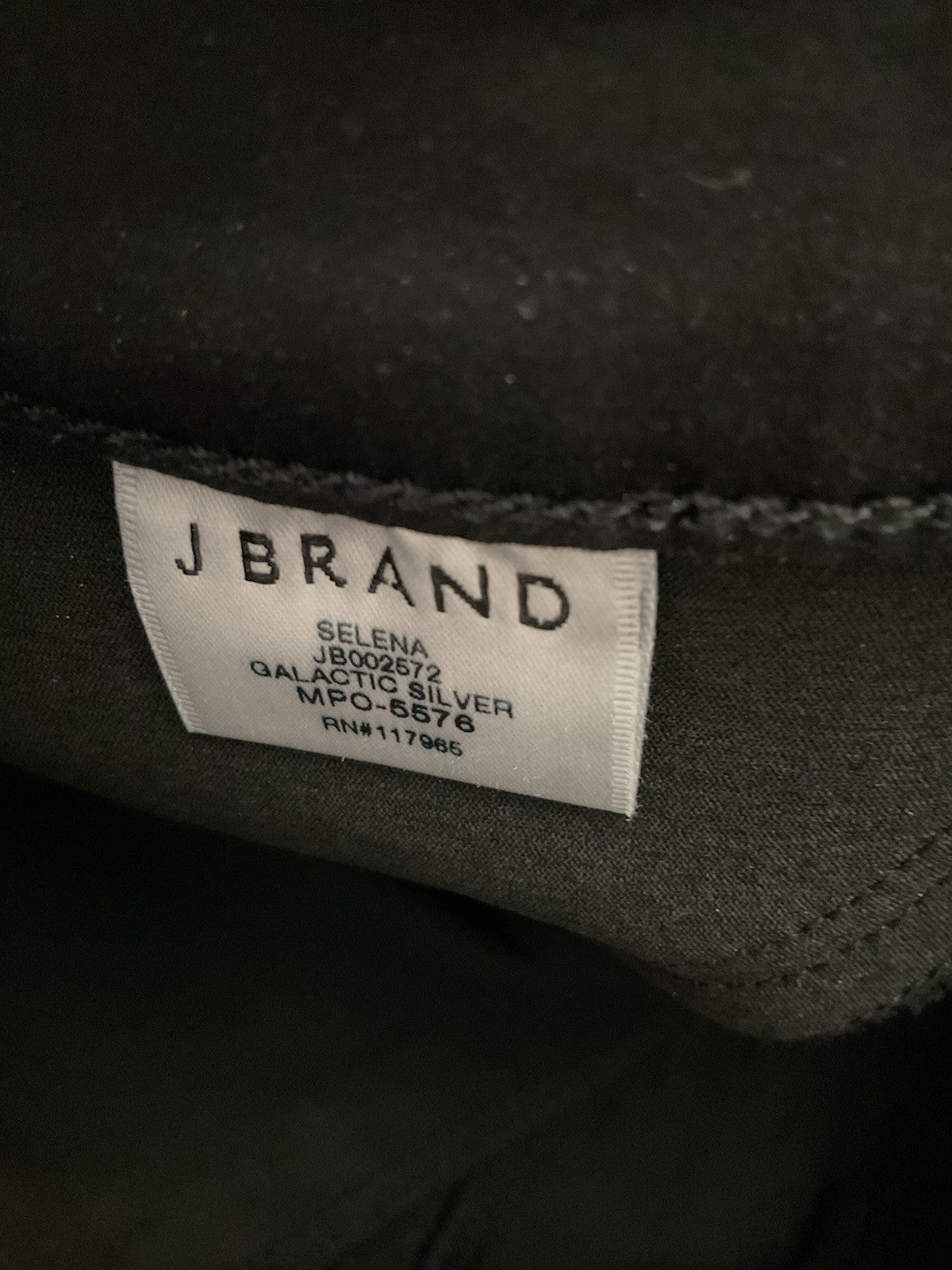 J Brand Mid Rise Crop Boot Galactic Silver Womens Selena Jeans Size 28” RRP £2207