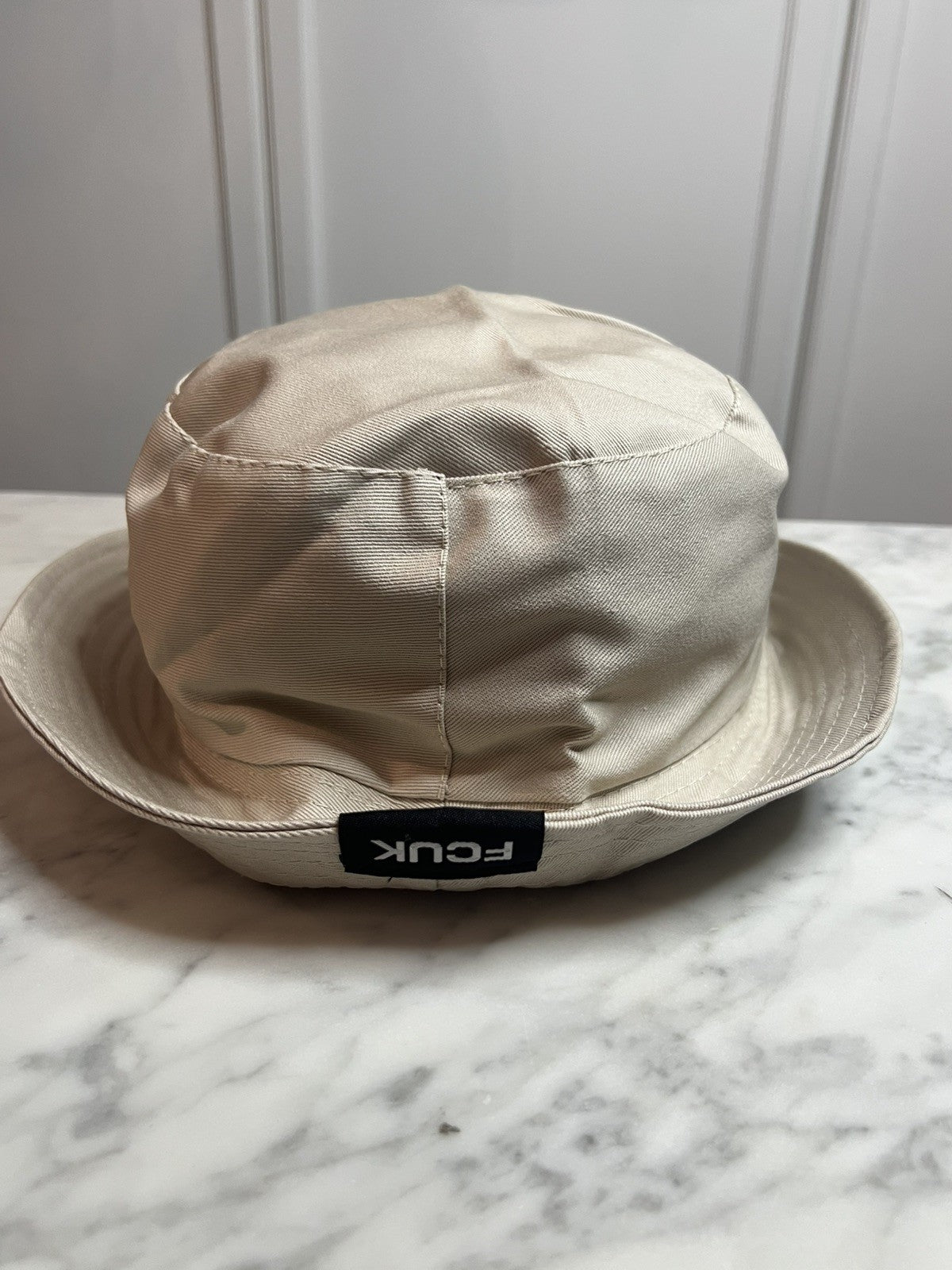 FRENCH CONNECTION FCUK | Mens Stone Fisherman Bucket Festival Hat | One Size0