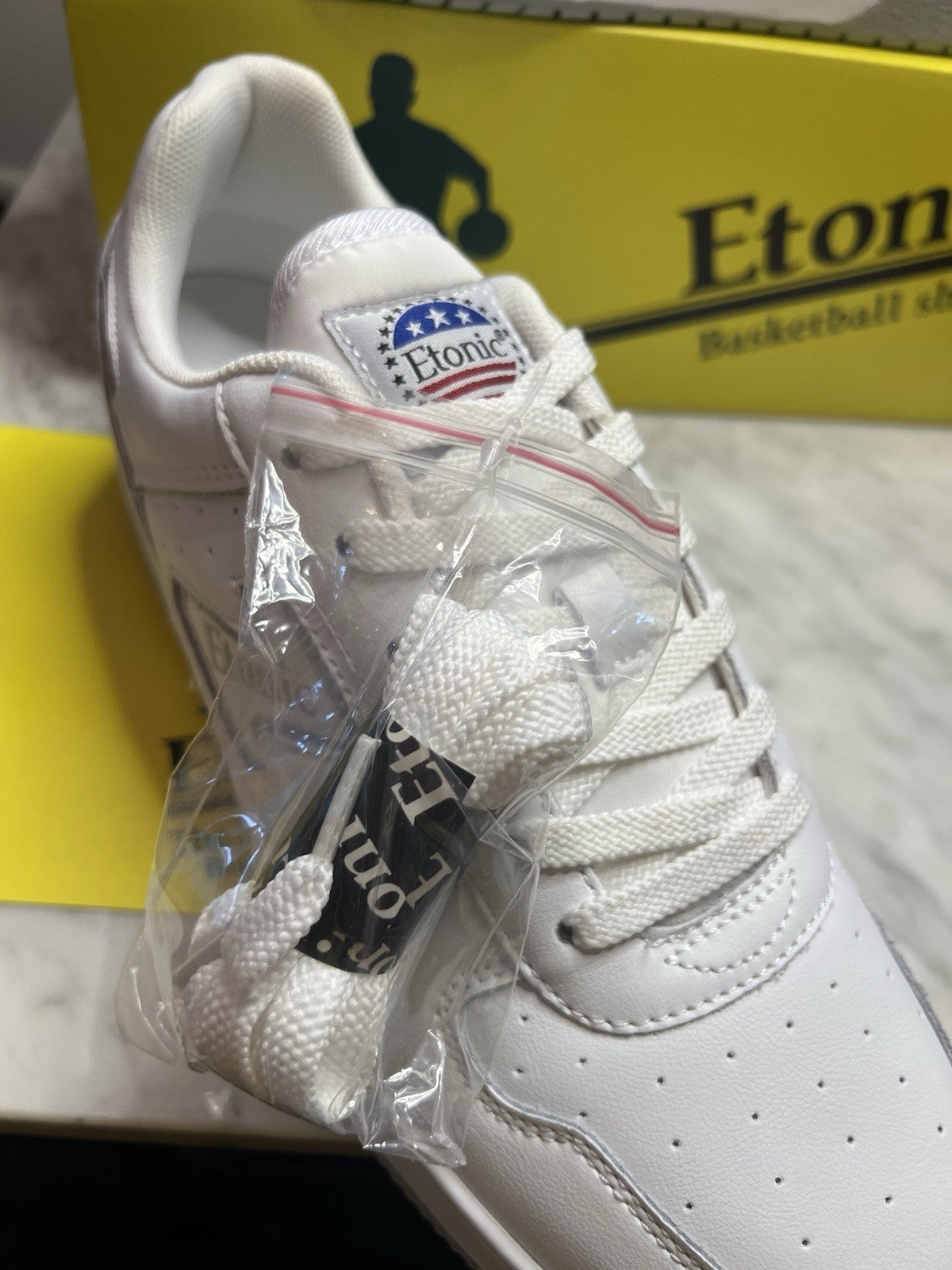 Etonic Men's Basketball Trainers Size UK 9.5 Eu 44 White Etm324620 Bnib In Box5