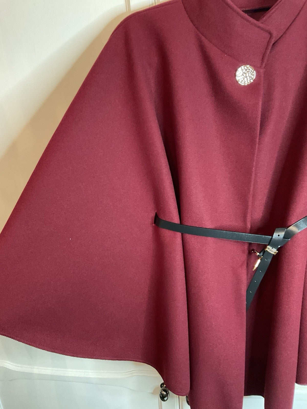 H6 Maroon Burgundy Women’s One Size Cape /Shoal Uk8-18 New with Tags1