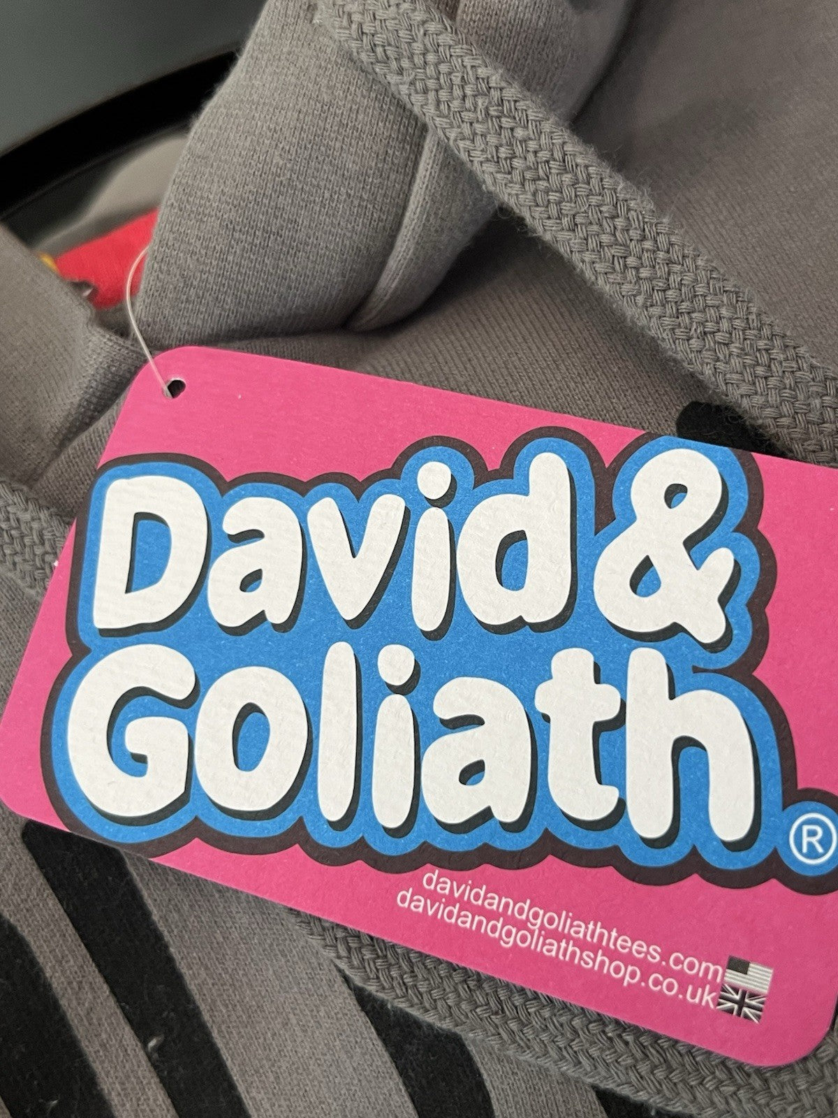 David & Goliath Nerdvana Hoodie Charcoal Grey- Vintage retro Bnwt lovely hoodie 4