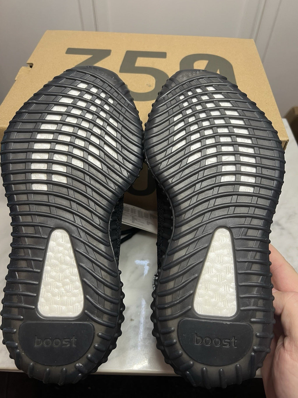 Adidas Yeezy Boost 350 V2 Core Black Red Stripe BY9612 Uk 4.5 Bnib Authentic4