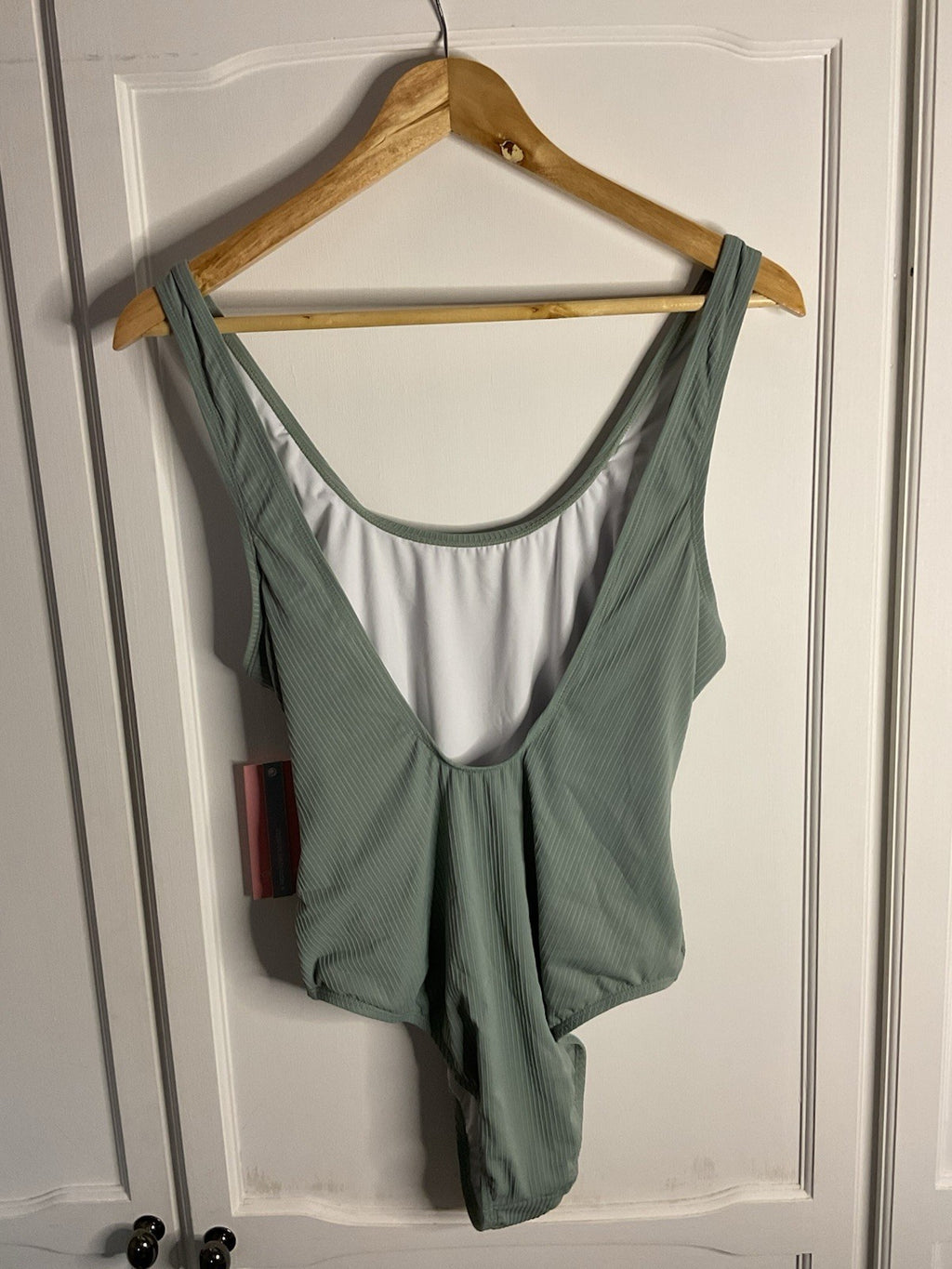 Chelsea Peers Women's Swimming Costume Teal Green Ribbed Size Large BNWT1