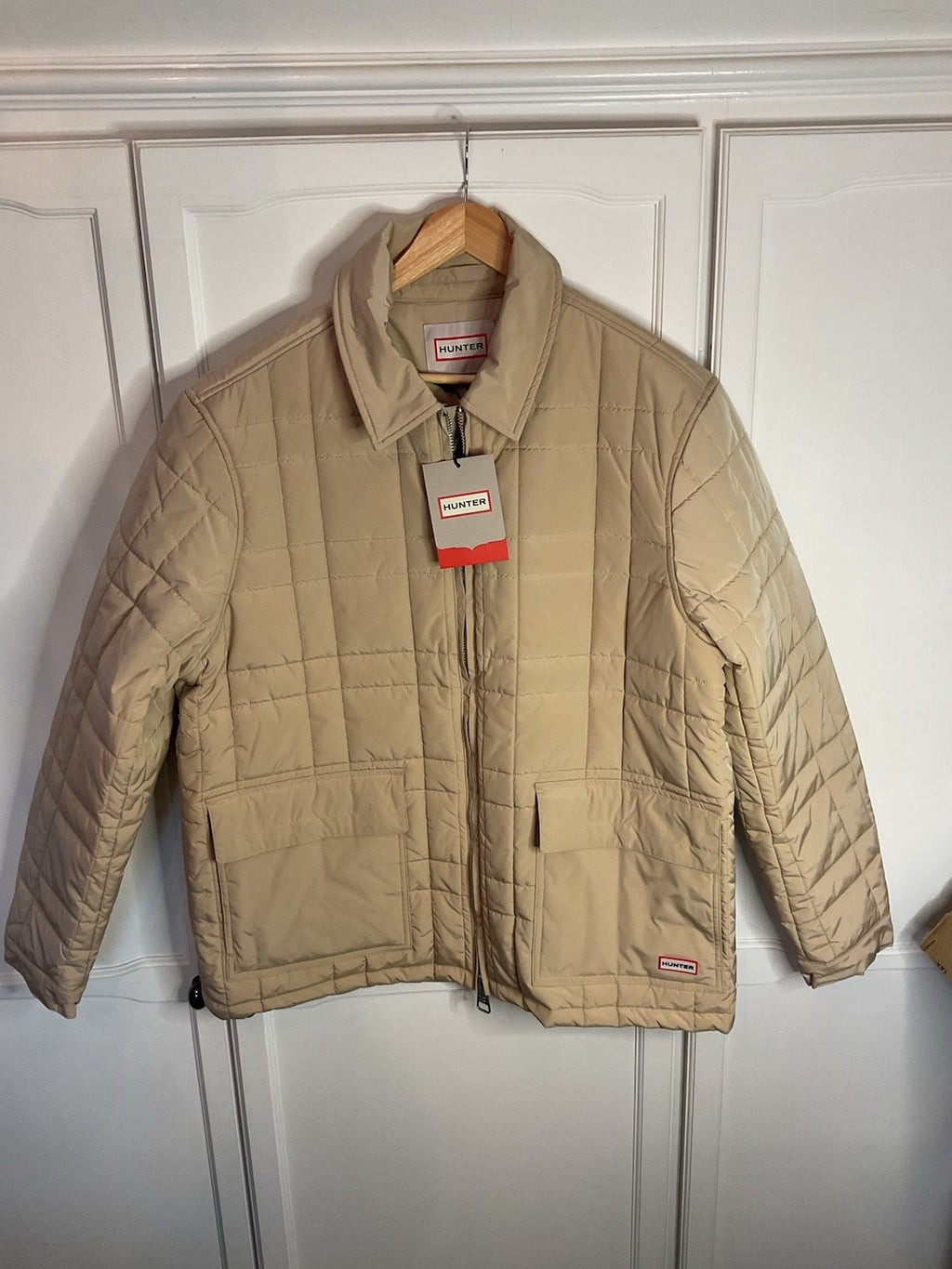 Hunter Walter Quilted Jacket Men’s XL Safari (Beige) Harm004242 BNWT New0