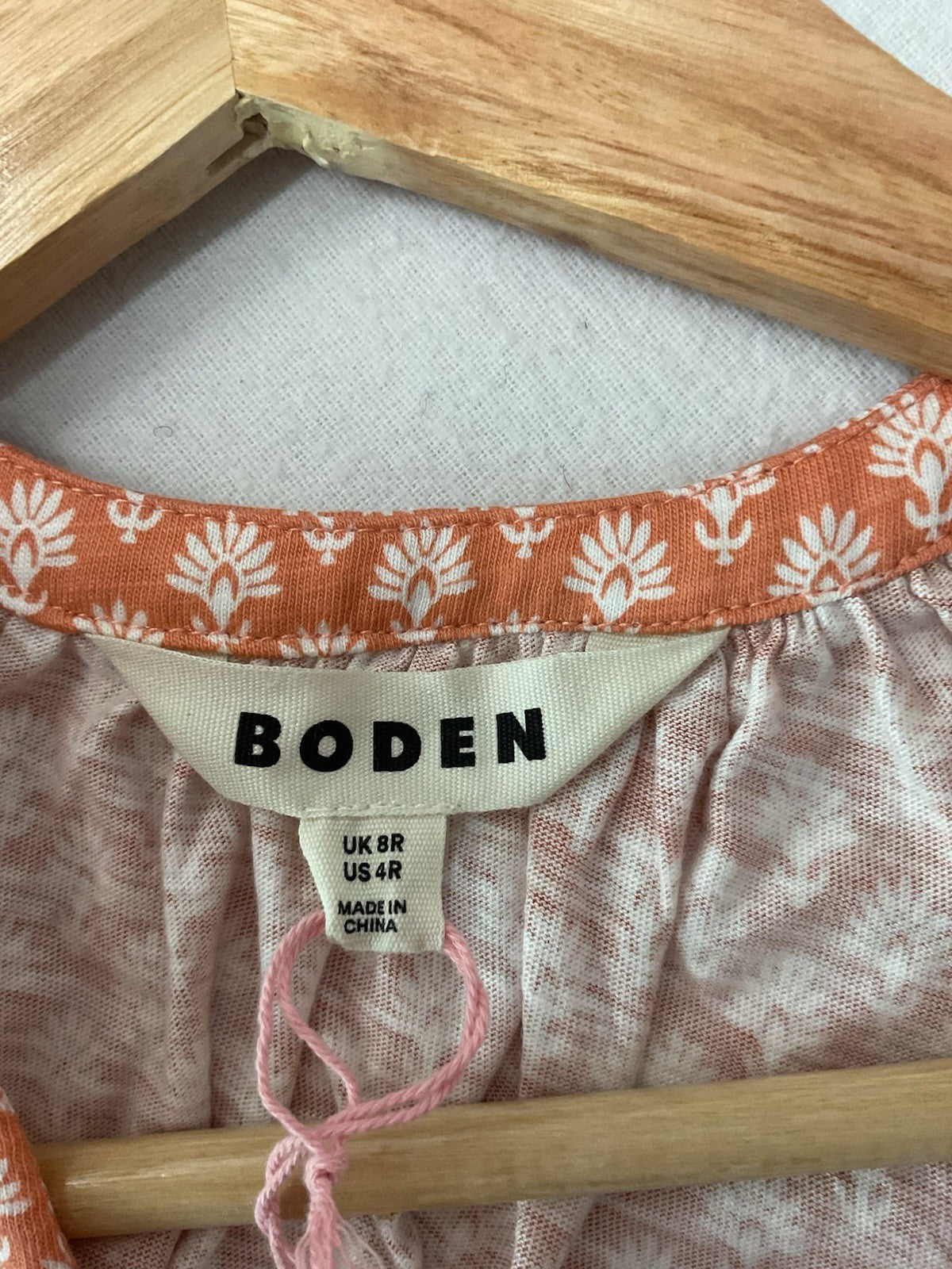 Boden Midi Jersey Dress Uk8 Peach, Lovely Summer Dress Bnwt DO6824