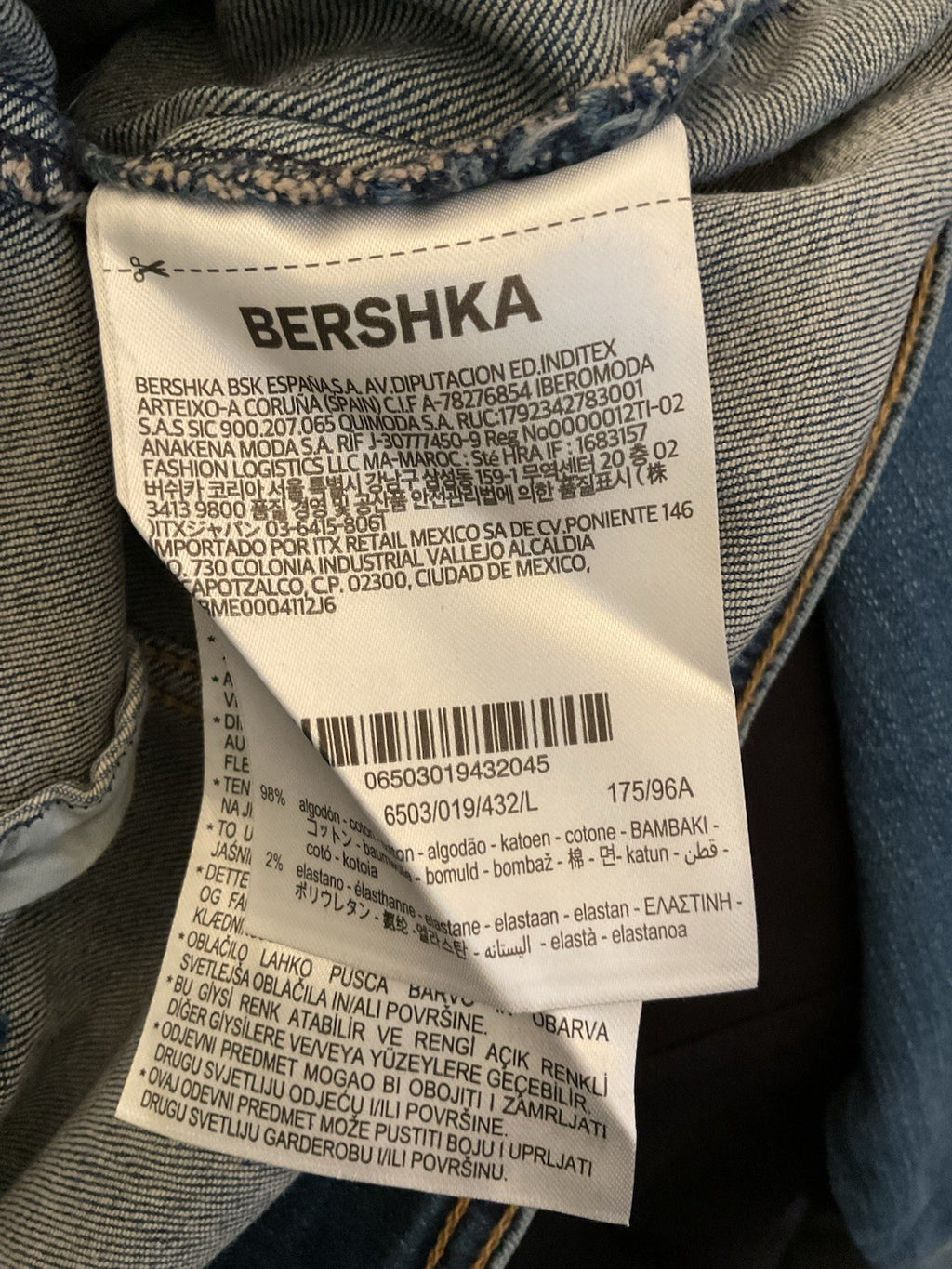 BERSHKA Womens designer Denim Jacket/Coat Size L euro, bnwt lovely jacket.6