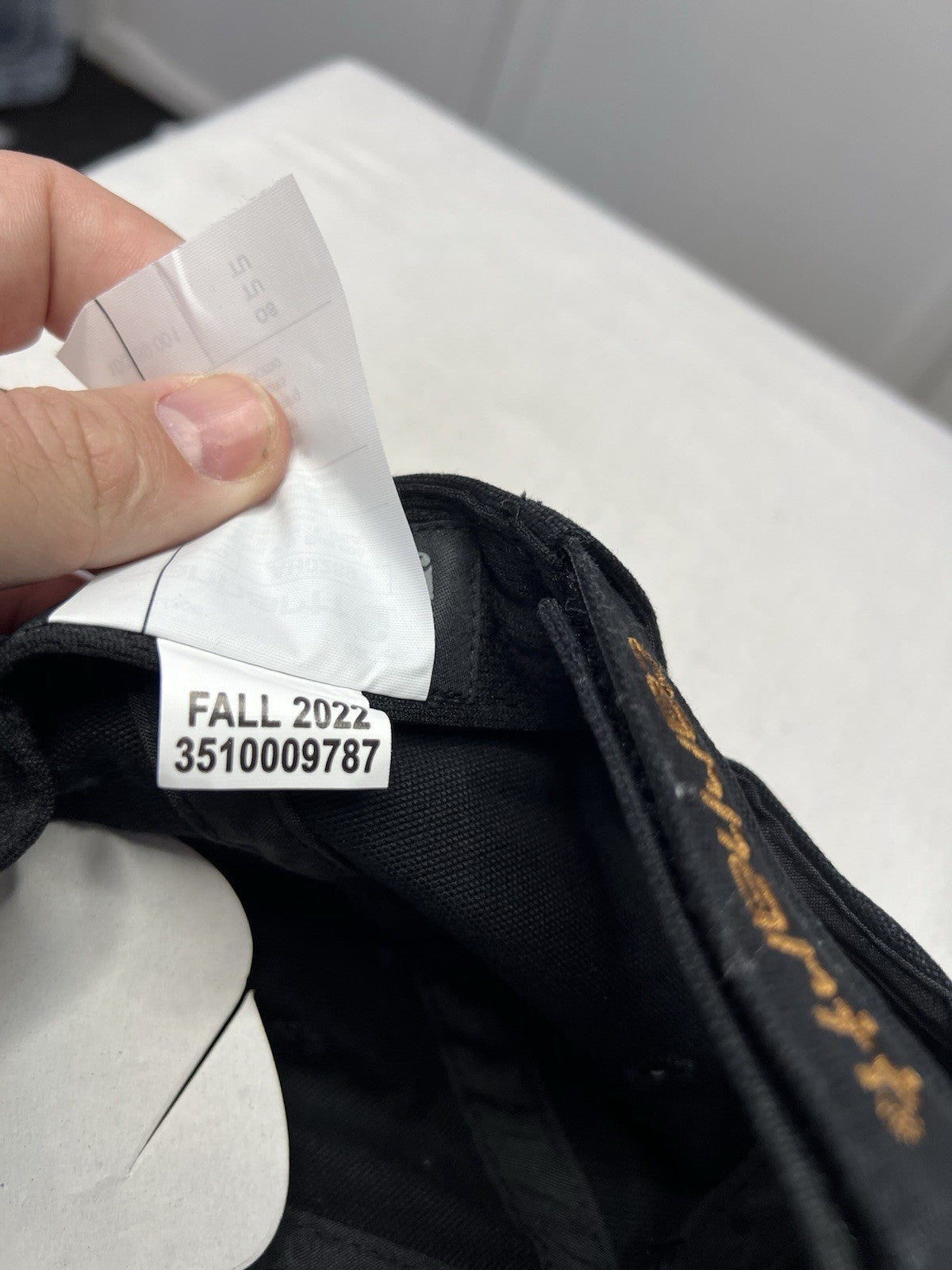 Carhartt Black Canvas Unisex One Size Adjustable Cap Bnwt5