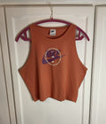 Nike Ladies XL Tight Fit Cropped Top Orange Bnwt0