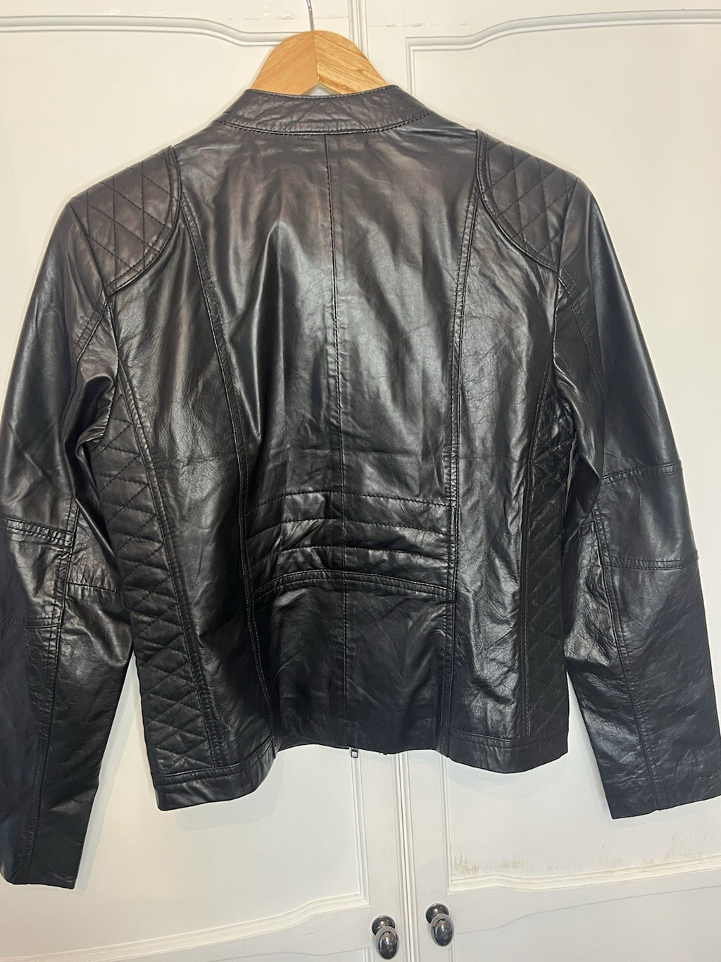 Pelle D’Annata very soft Italian leather biker style jacket uk10 rrp €299 Bnwt 6