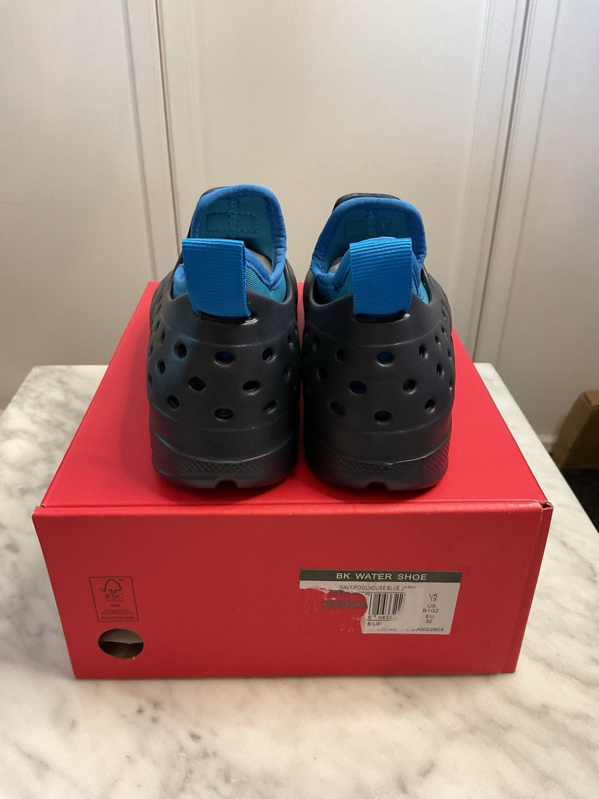 Hunter BK Water Shoes Navy/poolhouse Blue Kids Uk13 Bnib With Removable Sock3