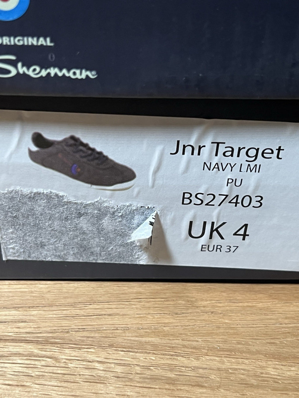 Ben Sherman JNR Target Navy Bs27403 Uk 4 Eu 37 Shoes Trainers Sneakers Bnib New5