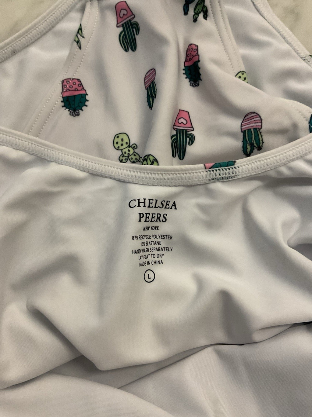 Chelsea Peers Women's Swimming Costume Cactus Design Size Large BNWT3