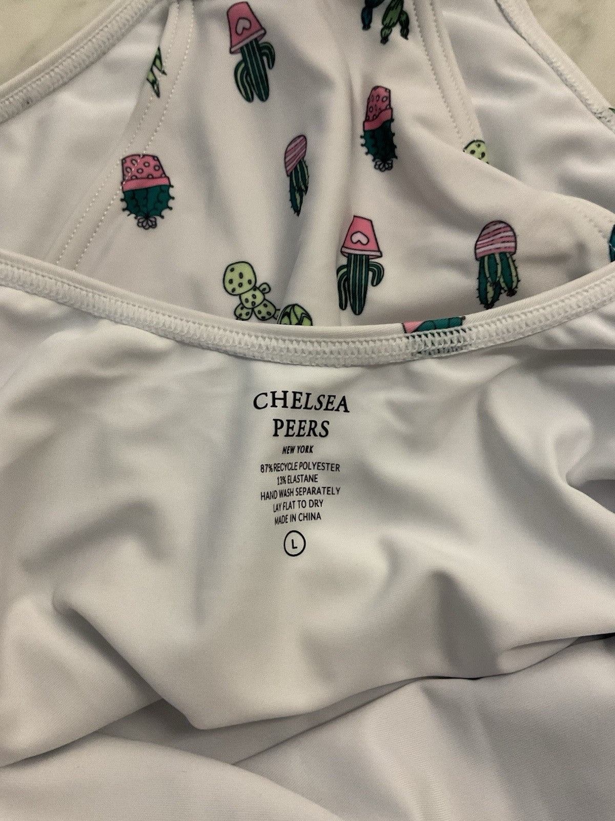 Chelsea Peers Women's Swimming Costume Cactus Design Size Large BNWT3