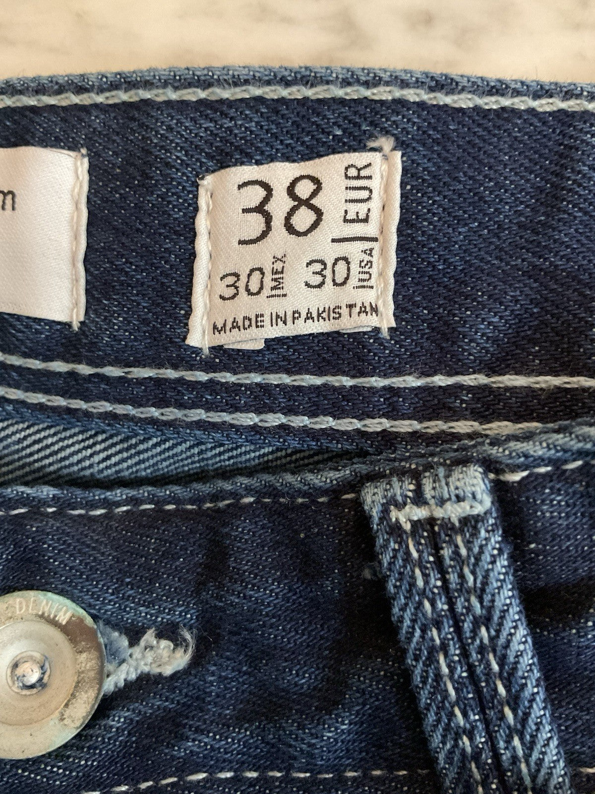 Bershka Men's Denim Jeans Cropped Slim Fit Uk 30 Eu 38 5296/211/461 Blue Bnwt5