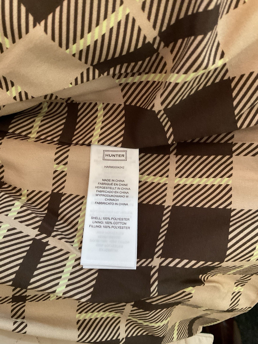 Hunter Walter Quilted Jacket Men’s XL Safari (Beige) Harm004242 BNWT New20