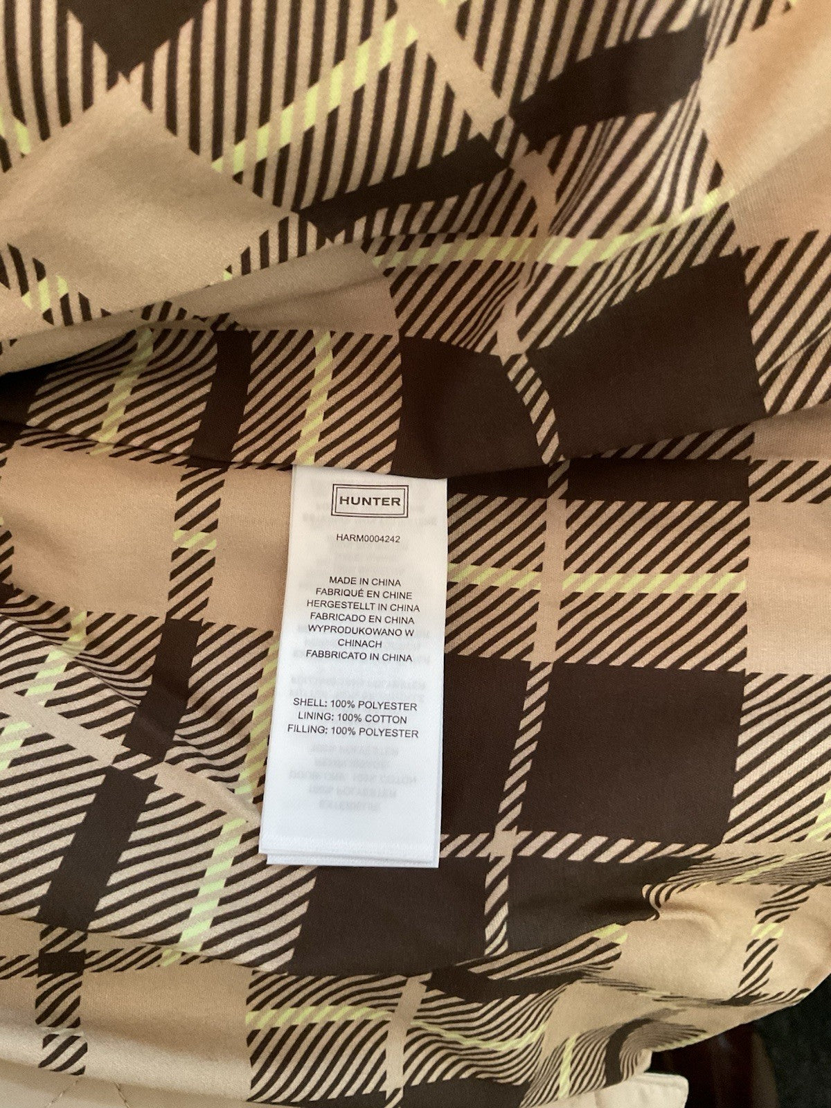 Hunter Walter Quilted Jacket Men’s XL Safari (Beige) Harm004242 BNWT New20