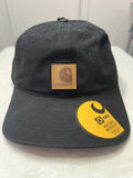 Carhartt Black Canvas Unisex One Size Adjustable Cap Bnwt0