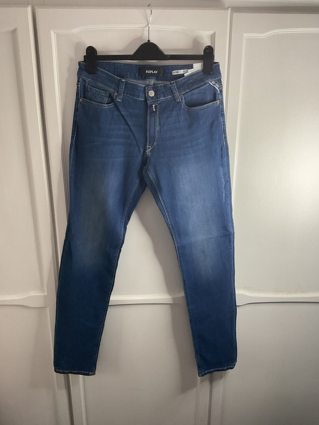 LADIES Skinny REPLAY LUZIEN High Waist JEANS (W32 L32) Bnwt0