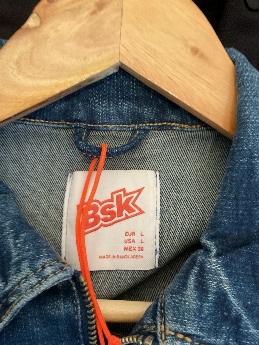 BERSHKA Womens designer Denim Jacket/Coat Size L euro, bnwt lovely jacket.3