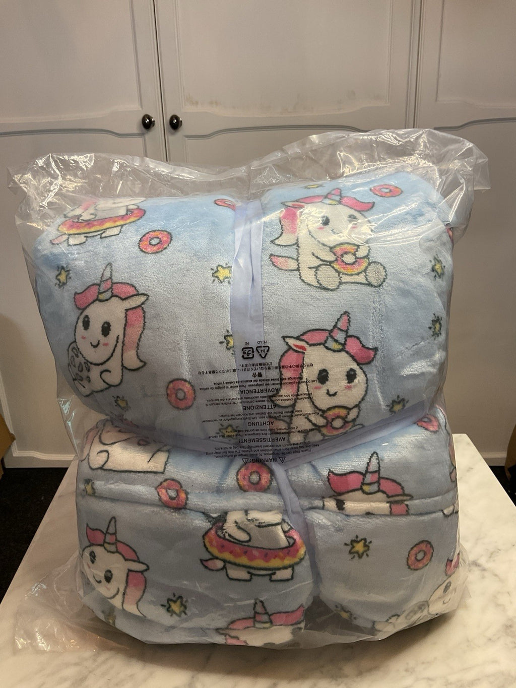 The Oodie The Original Hooded Blanket with Sleeves Swim Unicorn!! Adult One Size1
