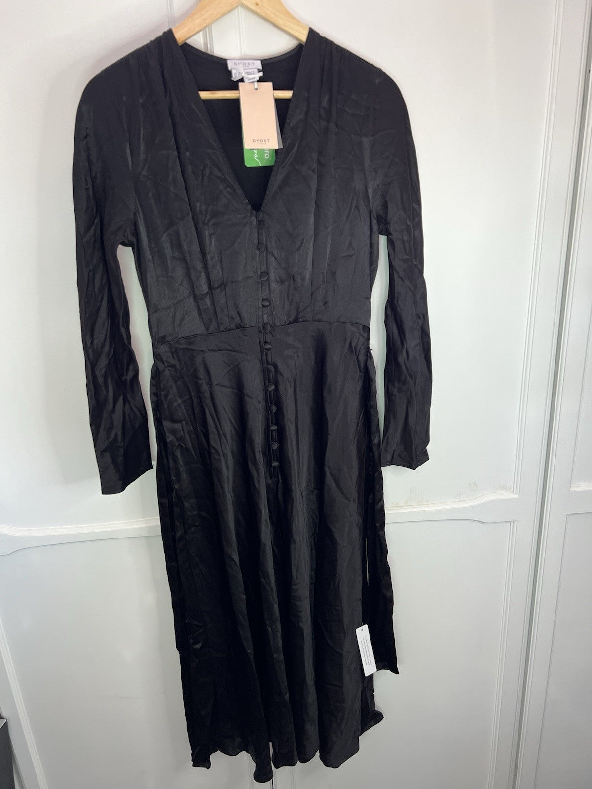 Ghost London Meryl Dress  Size S. Vintage Ghost Dress In black Size small Bnwt1