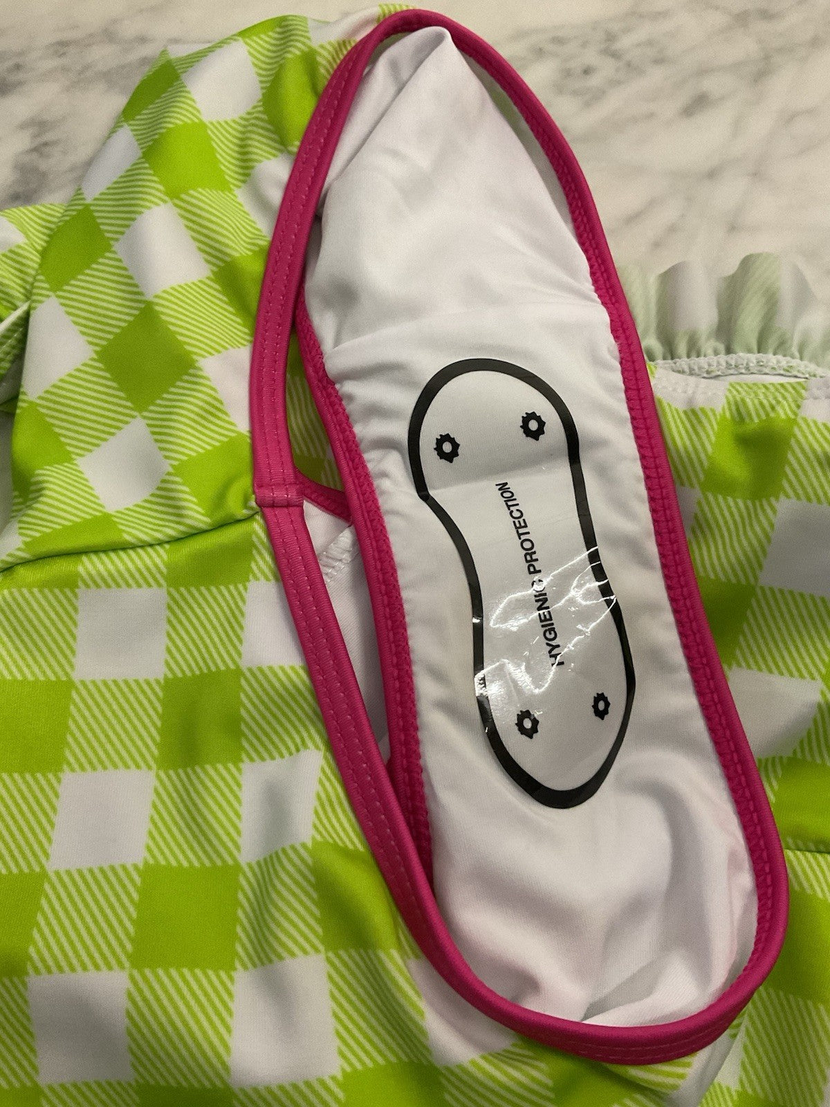 Chelsea Peers Women's Swimming Costume Lime Green / White Size Extra Small BNWT4